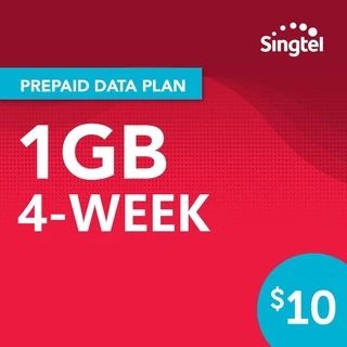 SingTel Data Packs 4-Week Topup Plan