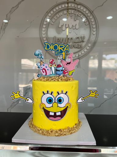 SPONGEBOB BUTTERCREAM CAKE