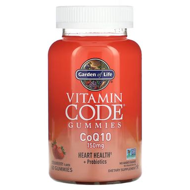 Vitamin Code Gummies, CoQ10, Strawberry Flavour, 150 mg