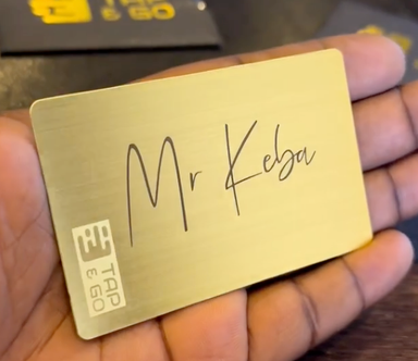 Tap & Go Card (Material - Metal)