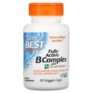 Fully Active B Complex with Quatrefolic 