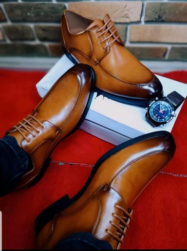 Men leather official shoes