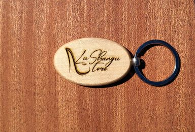 Wooden Engraved Keychains 