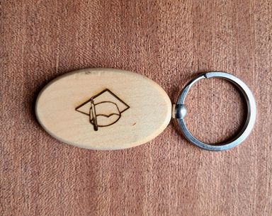 Wooden Engraved Keychains 