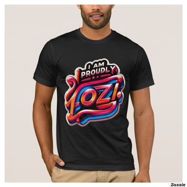  Proudly Lozi Men's dark t-shirts