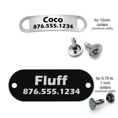 Rivet on Pet ID Tag - personalized