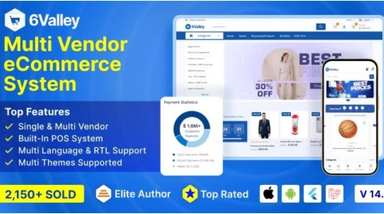 6valley Multi-Vendor E-commerce – Complete eCommerce Mobile App, Web, Seller and Admin Panel