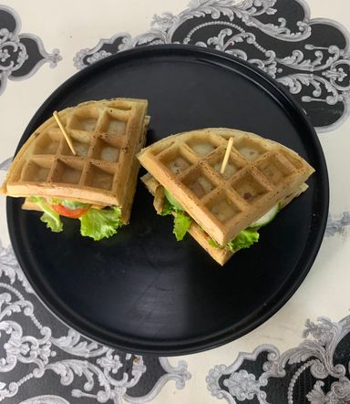 Double waffle burger