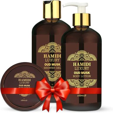 Hamidi LUXURY OUD MUSC, Unisexe, Coffret 3 Pièces