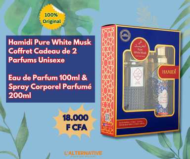 Hamidi Pure White Musk Coffret Cadeau de 2 Parfums Unisexe