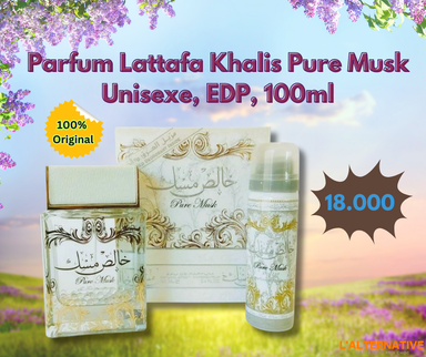 Lattafa KHALIS PURE MUSK, Unisexe, EDP, 100 ML