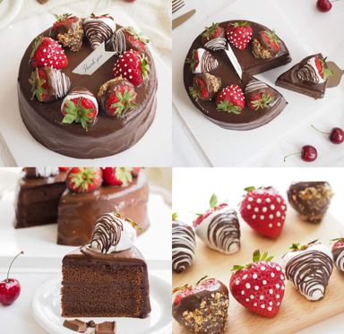 Dark chocolate cake 