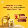 Saffola Gold Refined Cooking oil | Blended Rice Bran & Sunflower oil | Helps Keeps Heart Healthy, 2 L Jar 