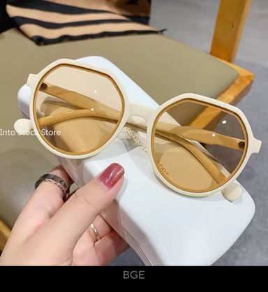 Round Frame Sunglasses Ins Trend Big Frame Sunglasses