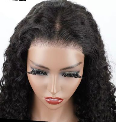 Wear and Go Glueless Water Wave Wig 6*4 HD Transparent Lace , Pre Plucked