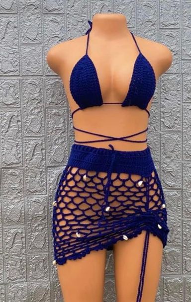 ENSEMBLE BIKINI + JUPE COURTE