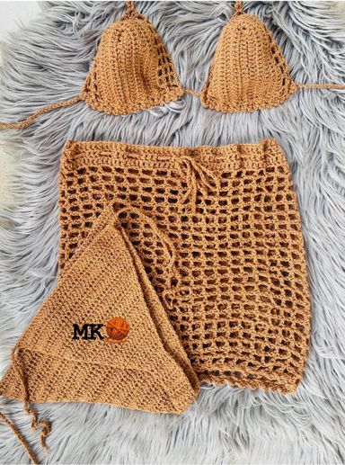 ENSEMBLE BIKINI + JUPE COURTE