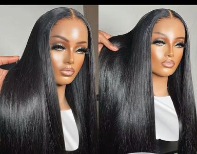 Wear and Go Glueless Straight Peruvian Human Hair Pre Plucked 