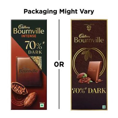 Cadbury Bournville Rich Cocoa 70% Dark Chocolate Bar, 3 x 80 g Multipack