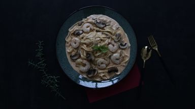 Shrimp Toowoomba pasta  (A generous 1 serving)