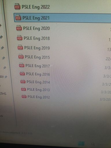 DIGITAL COPY- PSLE PAST PAPERS