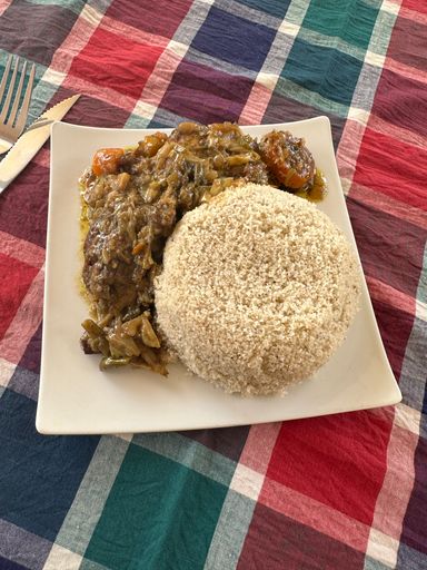 Wednesday Lunch: Fonio with Chicken Yassa