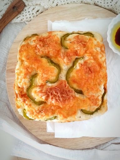 Pepper & Cheddar Focaccia 