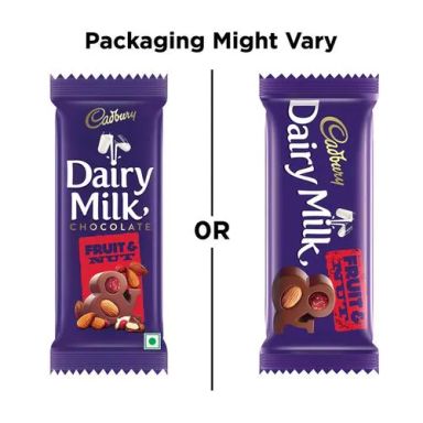 Cadbury Dairy Milk Fruit & Nut Chocolate Bar, 6 x 80 g Multipack