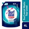 Surf Excel Matic Top Load Liquid Detergent Refill, 4 l Pouch