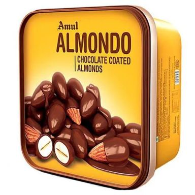 Amul Almondo - Chocolate Coated Almonds, 2 x 200 g Multipack