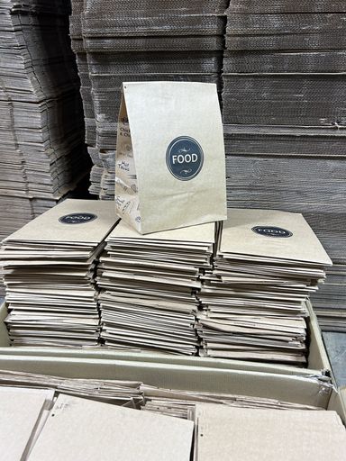 “FOOD” DELIVERY TAKEOUT BAGS - 12” x 10” x 5.5”  