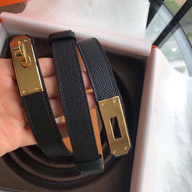 Twist Buckle Adjustable Belt (Epsom Leather)