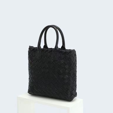 [PREORDER] Dual Weave Top Handle Bag With Strap 