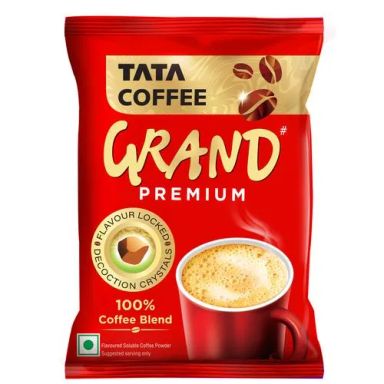 Tata Coffee Grand Premium Instant Coffee - 100% Coffee Blend, 50 g Pouch