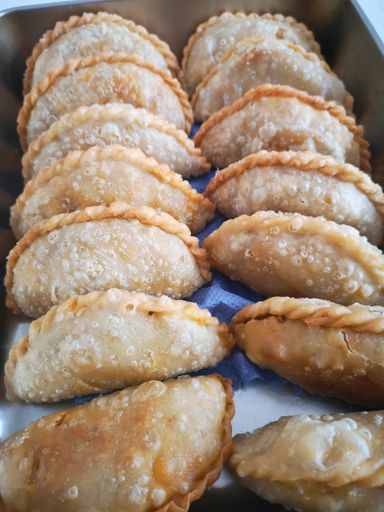 Homemade frozen currypuff