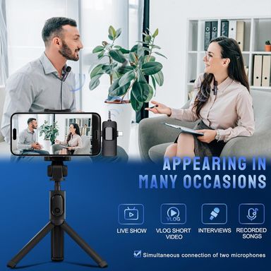 Microphone for iPhone, iPad, Android.Camera, USB-C Wireless