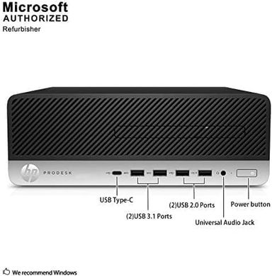 HP ProDesk 600 G3 SFF Desktop Computer with 21.5"" FHD