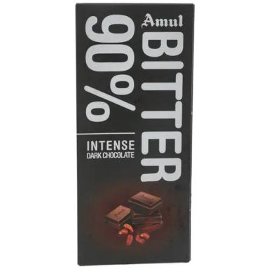 Amul 90% Bitter Dark Chocolate, 150 g