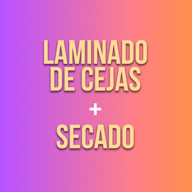 Laminado de cejas y secado