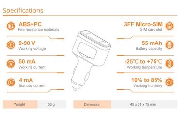 VTC6 DIY Car Lighter Socket Live Web and Mobile App GPS Tracker – Real-Time Vehicle Tracking - No Contract