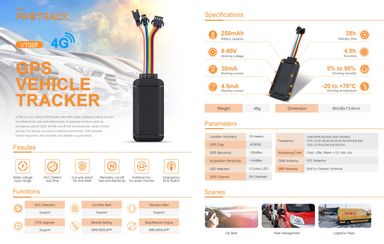 VT08F DIY 4G Lte GPS Live Web Based and Mobile App Vehicle Tracker - No Contract