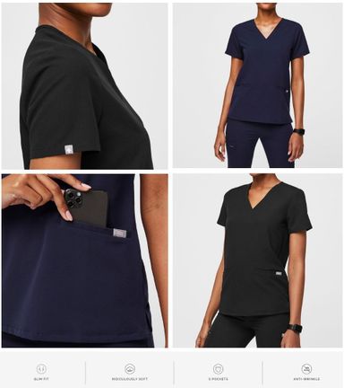 Casma Three-Pocket Scrub Top™