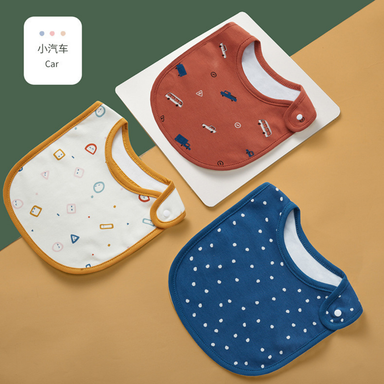 3 PCS BABY BIBS For Feeding, Drooling & Teething Baby Boys & Girls 3 PCS BIB BAYI ATAU LAPIK DADA Untuk Waktu Makan, Air Liur Meleleh & Tumbuh Gigi Bayi Lelaki & Perempuan