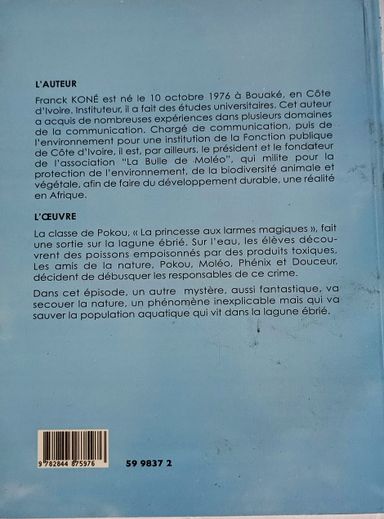 Pokou la princesse aux larmes magiques, la lagune en danger (Franck Kone)  - 6ieme
