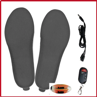 USB Remote Controlled Electric Heated Shoe Insole Kit – Keep Your Feet Warm in Cold Weather