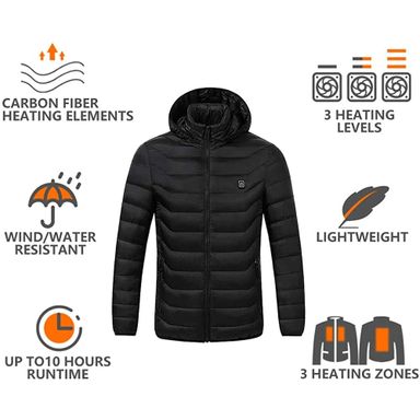 11 Zone USB Electric Heated Thermal Jacket for Men and Women – Stay Warm and Comfortable in Cold Weather