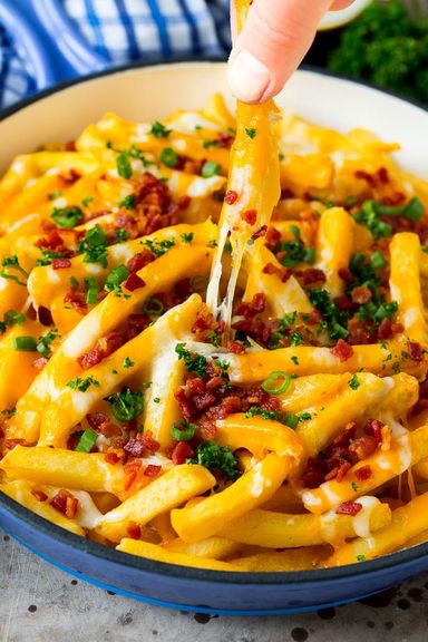 Cheese Fries with Bacon