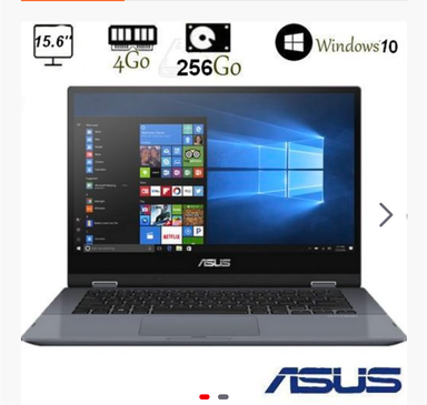 Asus FLIP 14 CORE I3 - 4 GB / 256 Gb SSD - GRIS FONCE