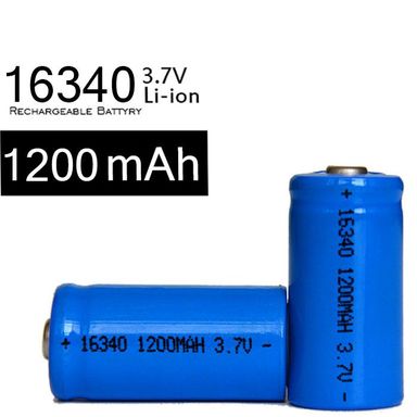 3.7V 1200mAh 16340 Re-chargeable Li-ion Battery – Long-Lasting Power for Electronics