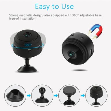 A9 1080P HD Mini Wireless WIFI IP Camera DVR – Compact and Versatile Surveillance Device with Remote Access and Night Vision